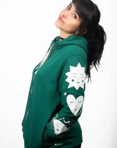 chaqueta montaña feliz verde