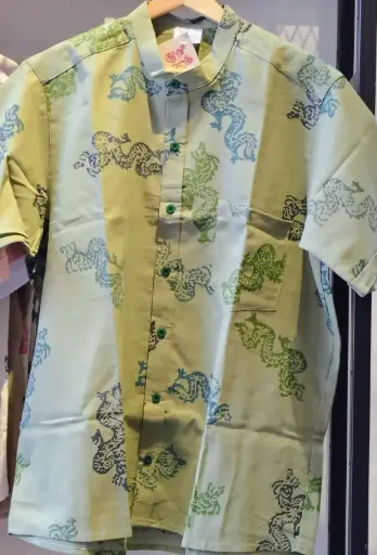 CAMISA SELVA DRAGONES VERDE VERDE