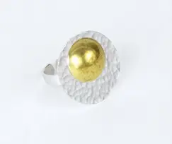 [AN-EC-2] ECLIPSE ANILLO  plata y bronce
