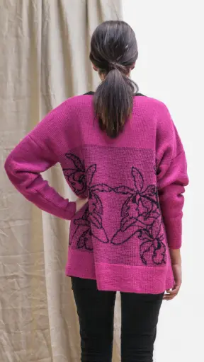 [BU-21-3800] SUÉTER ORQUÍDEA - FUCSIA