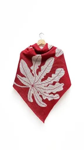 [CoRe-PO-30-1304] PONCHO YARUMO - ROJO Y CRUDO