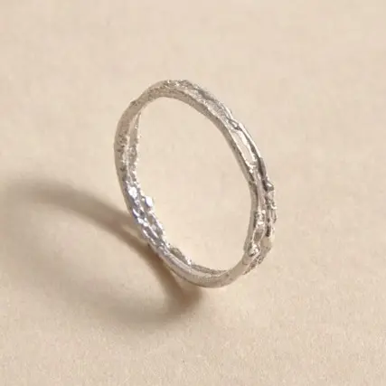 [AN00354] ANILLO DOBLE PALO PINO PLATA LEY 950 T8