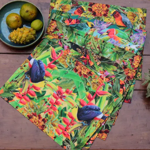 [S-IND-ave-6] Juego de individuales Aves x 6