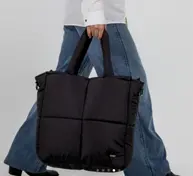 [PUF-NEG-NEG-LAR] PUFFER BAG XL NEGRO NEGRO